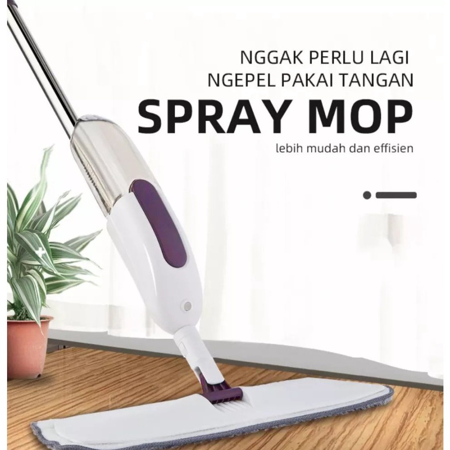 Bayar Di TempatAlat Pel Lantai Semprot  WATER SPRAY MOP Pel Semprot Otomatis Pel semprot model terba