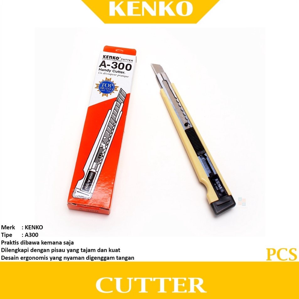 

Produk Keren KENKO Pisau Cutter Kecil A3 Pcs