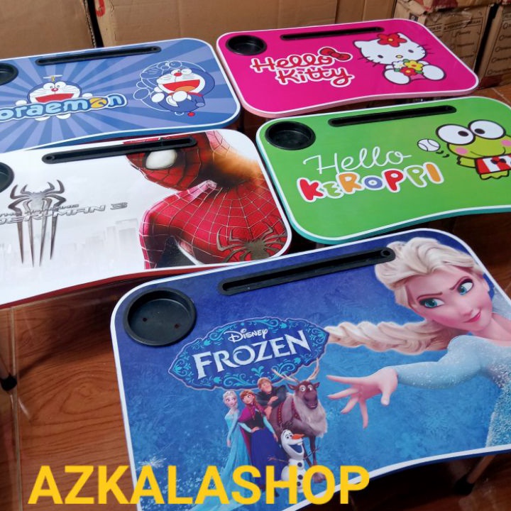 MEJA BELAJAR LIPAT KARAKTER  MEJA LEPTOP KARAKTER  MEJA LIPAT KAYU