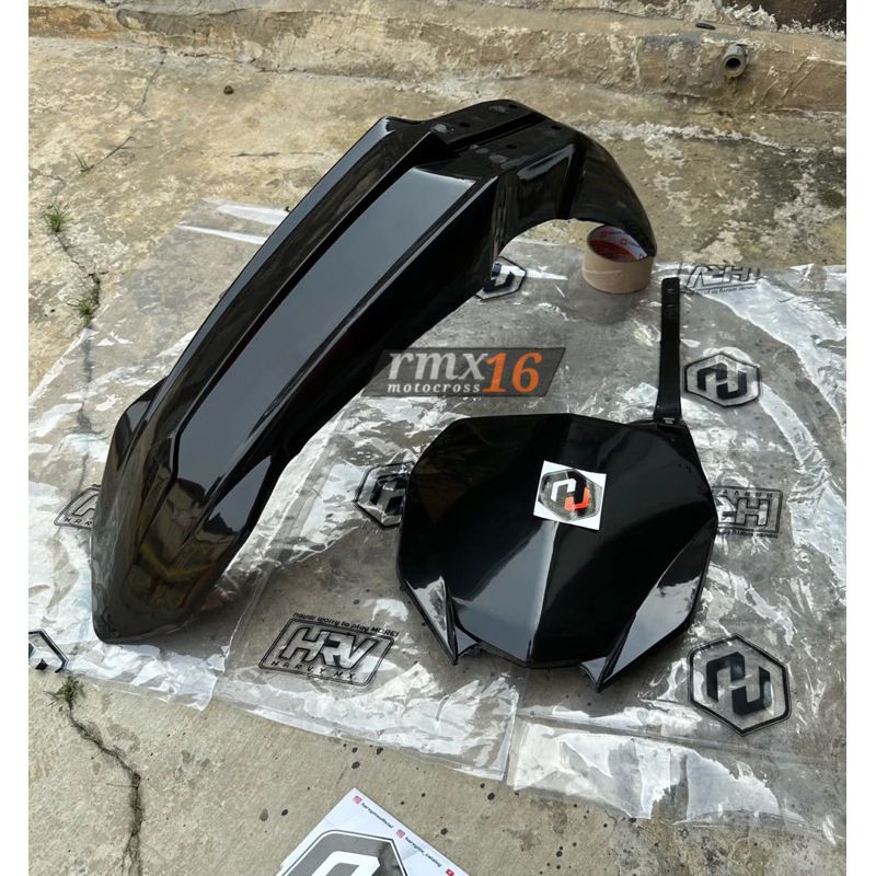 Spakbor depan yz 450 new dan papan nomor yz 450 new HRV slebor depan yz450 plus Papan nomer yz 450