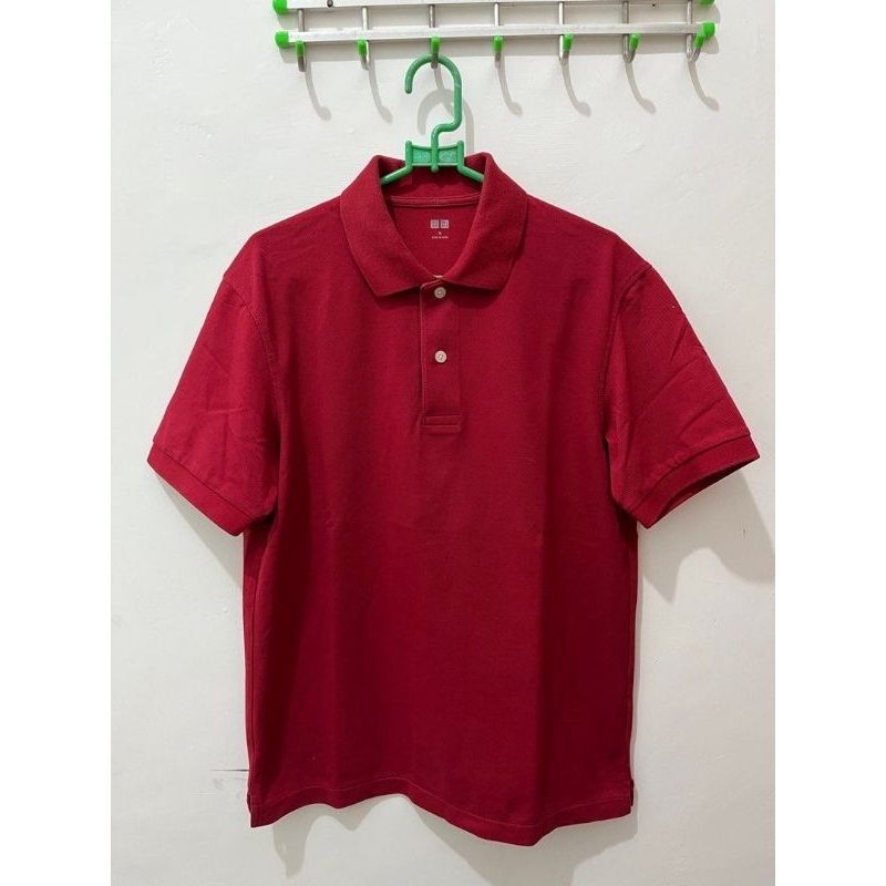 Polo Shirt Uniqlo Maroon