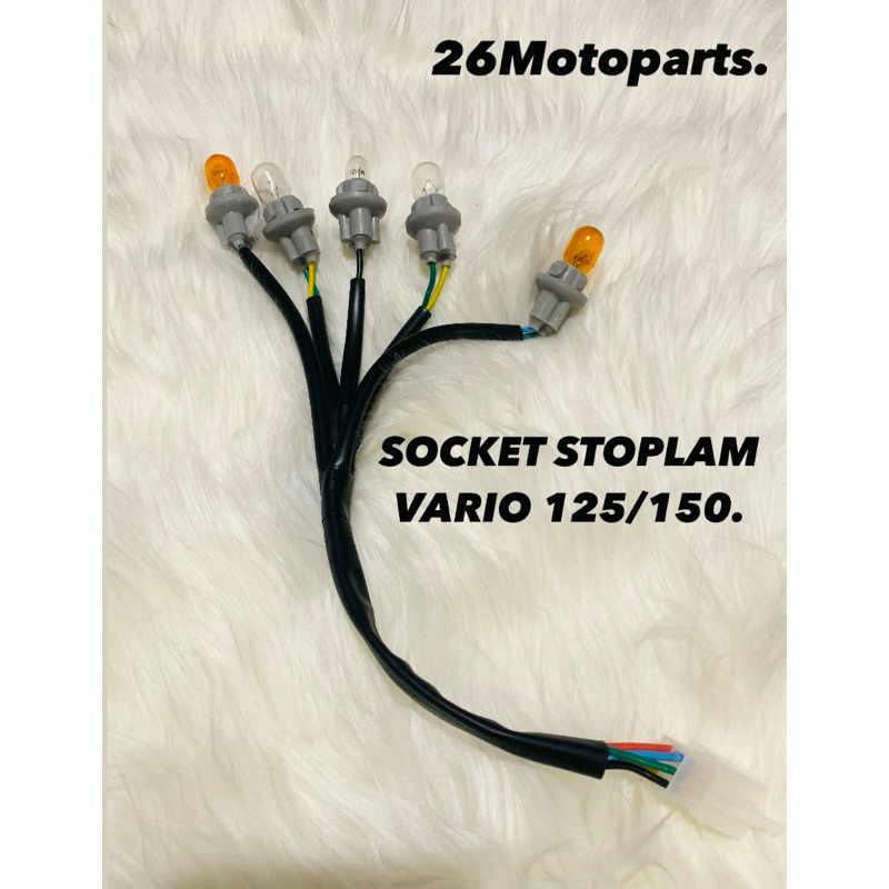 KABEL SOCKET LAMPU BELAKANG VARIO LED OLD,SOKET STOPLAMP VARIO 125/150/PITING LAMPU BELAKANG VARIO 1