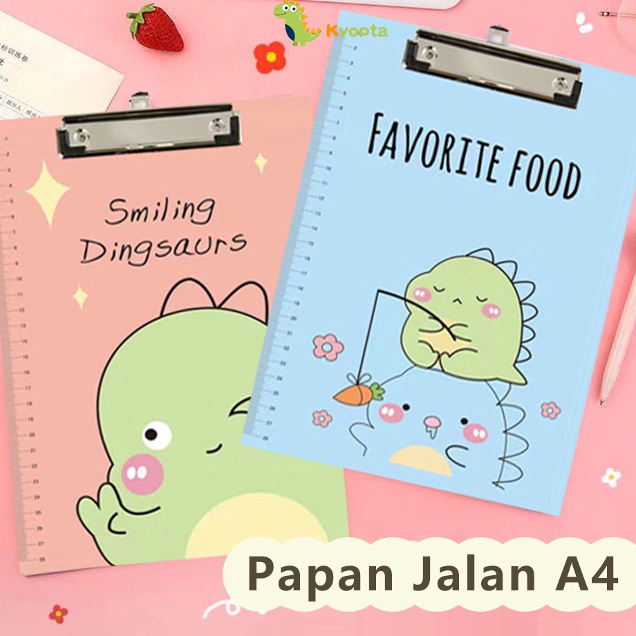 

Teatas Kyopta Papan Jalan A4 Papan ujian aesthetic Alas ujian papan clipboard DINO