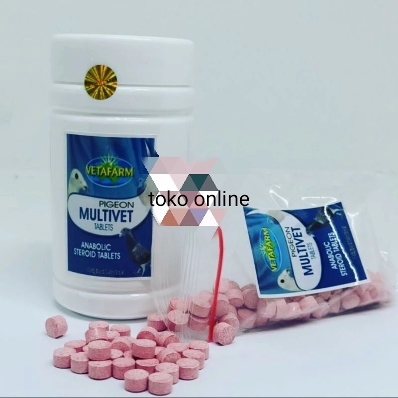 MULTIVET VETAFARM 1tablet obat merpati