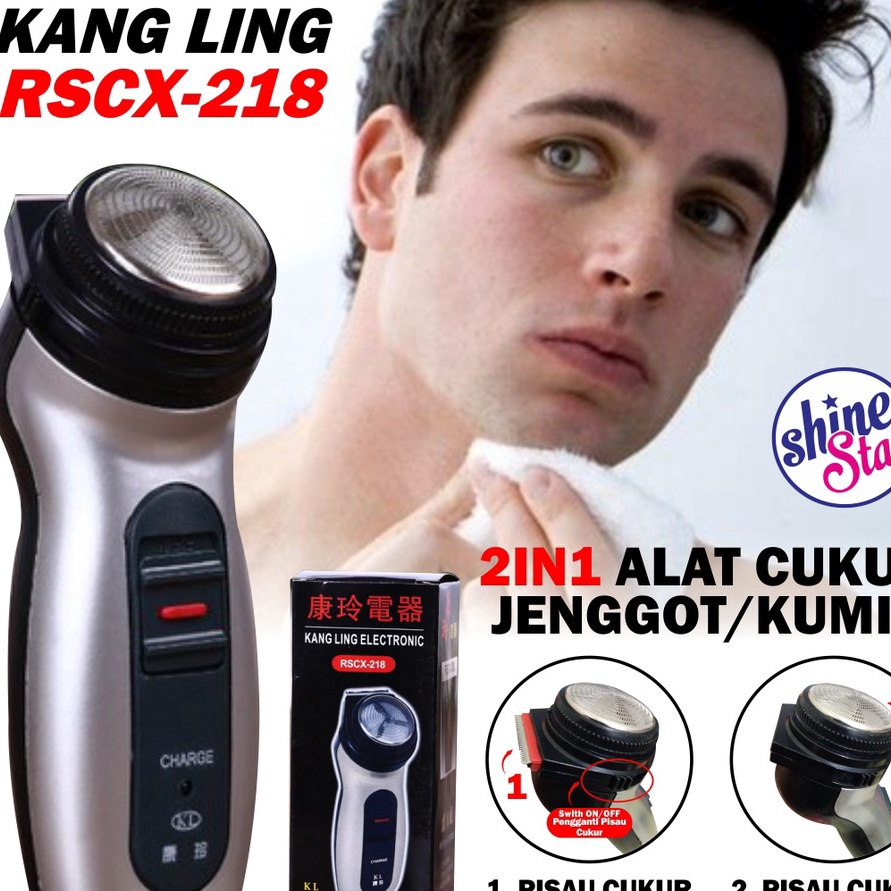 TIPE ZFZ449 SHINE STAR  CODBAYAR DITEMPAT Alat Cukur Jenggot Elektrik  Shaver KANG LING Electronic R