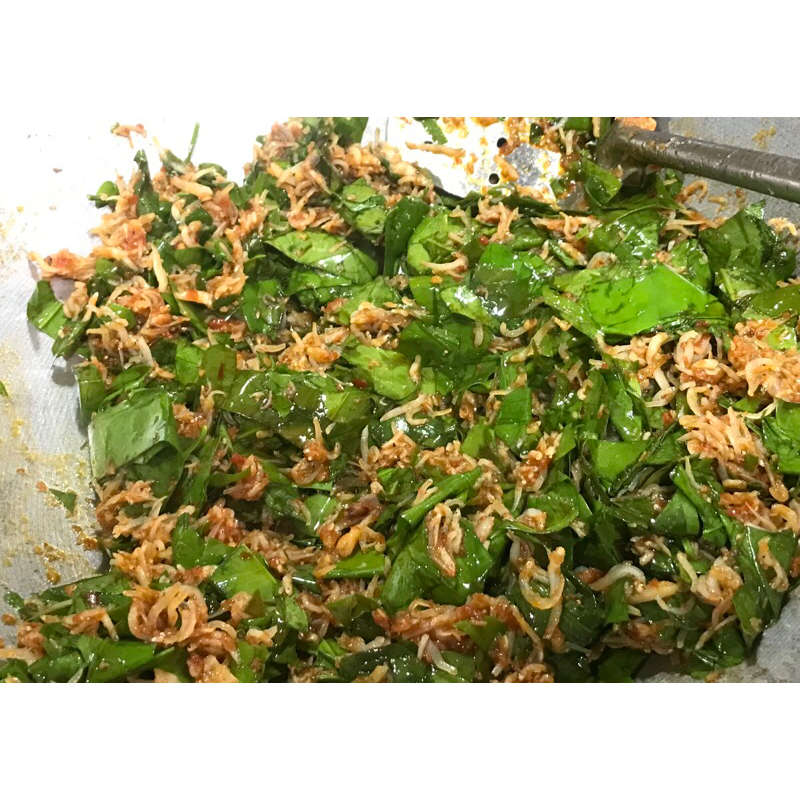 

Oseng Teri Daun Melinjo