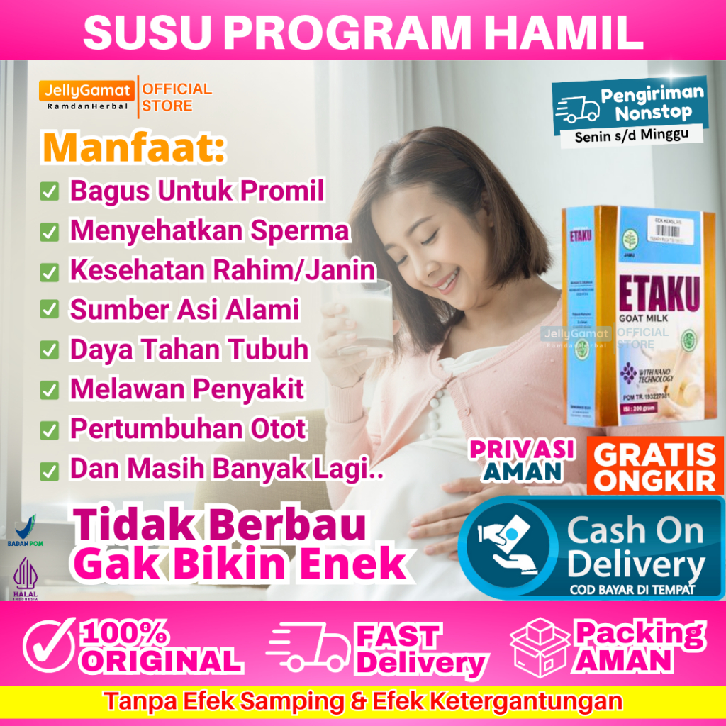 

Susu Promil Susu Kambing Etawa Untuk Program Hamil Etaku Goat Milk 200gr