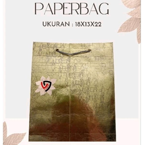 

PAPERBAG MOTIF EMAS GLOOSY/PAPERBAG SOUVENIR