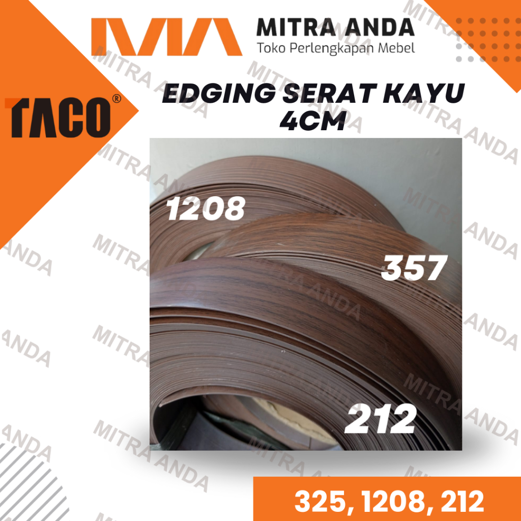 Edging HPL TACO Serat Kayu | Woodgrain 4CM