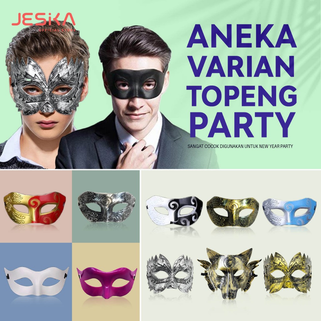 Topeng pesta pria wanita cowok cewek dewasa mata seksi sexy pesta party prank halloween psikopat mis