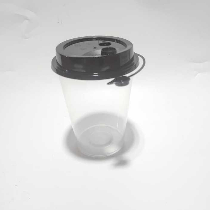 

2Xbtygneal Sakha Snack ) Cup Pp Injection Bening 12Oz 14Oz 16Oz + Lid Connected Stoper Isi 25 Pcs L