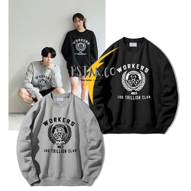 Jaket Sweater Ilhae Workers 100 new Outfit Manhwa ptj comics unisex