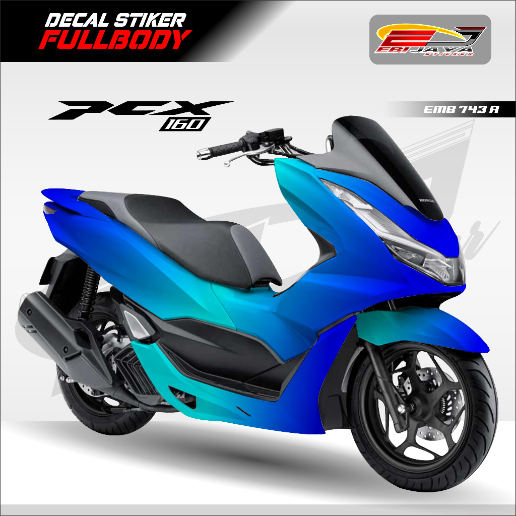 STIKER DECAL ALL PCX GRATIS CUSTOM NAMA VARIASI-STIKER TERMURAH LANGSUNG CETAK MOTOR PCX-EMB743