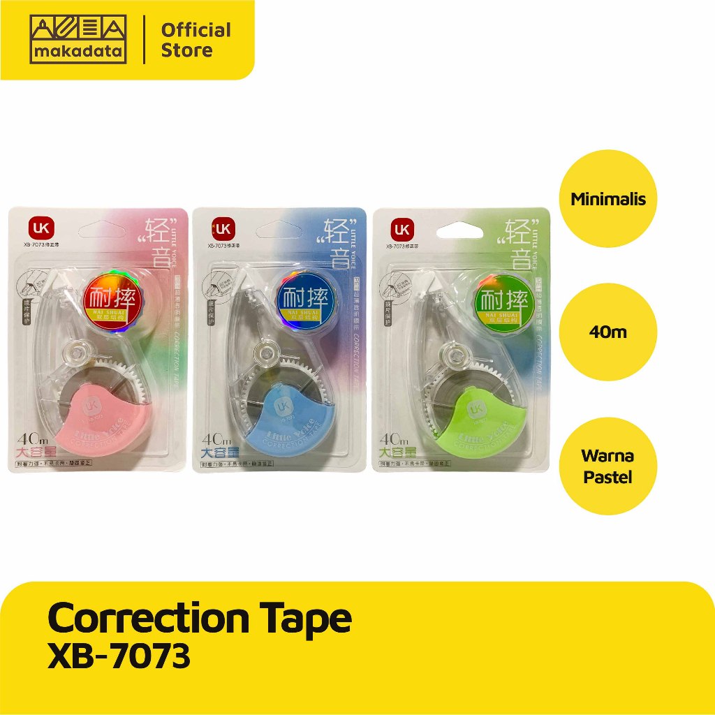 

STIPO KERTAS | TIP-EX | CORRECTION TAPE XB-7073 (1 PCS) MURAH