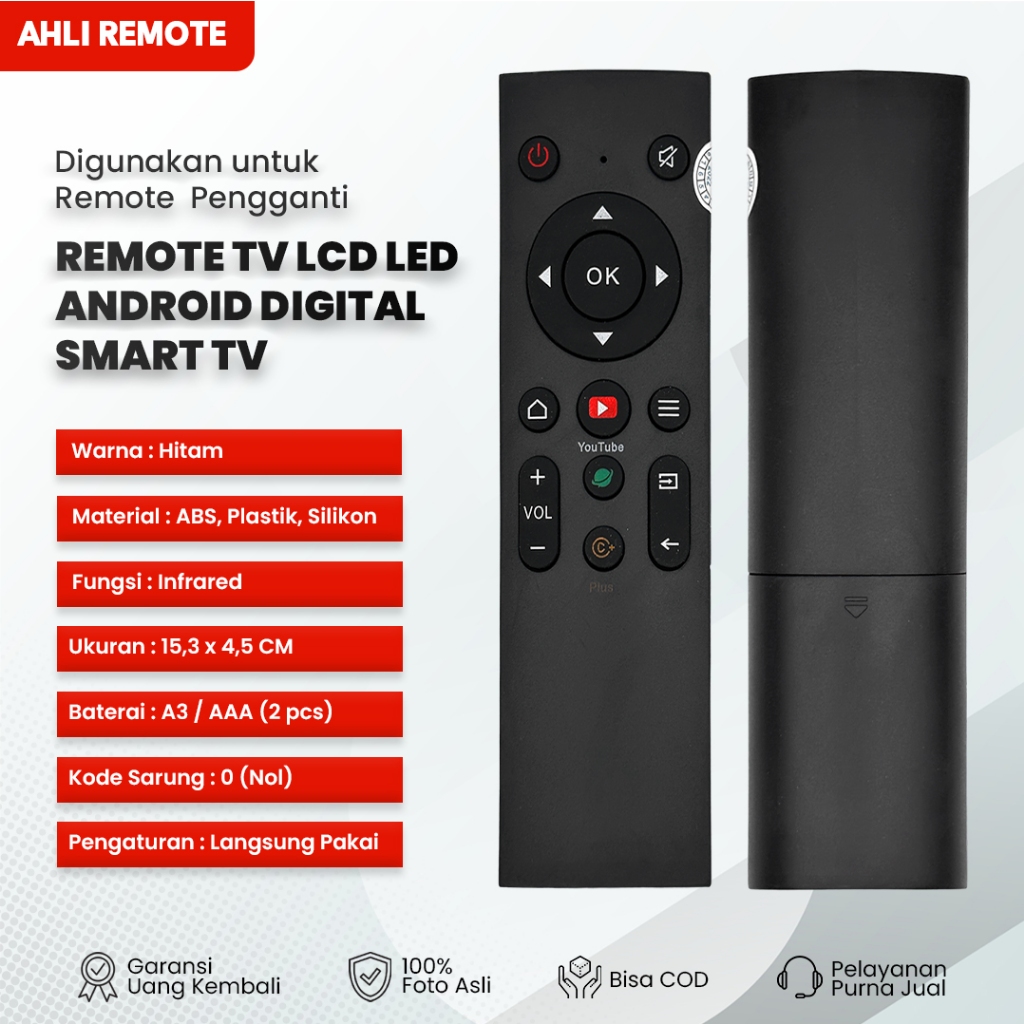 Remote TV Coocaa Android Smart TV 32S3U / Remot Coocaa LCD LED Smart