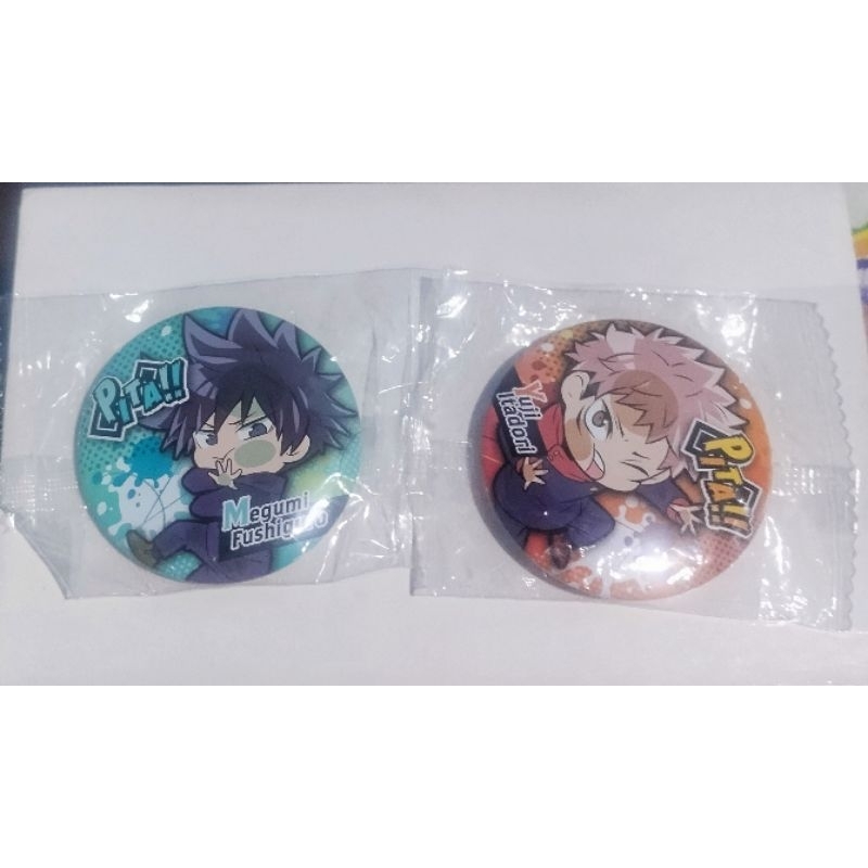Pin Badge Pita Sealed Jujutsu Kaisen - yuuji megumi