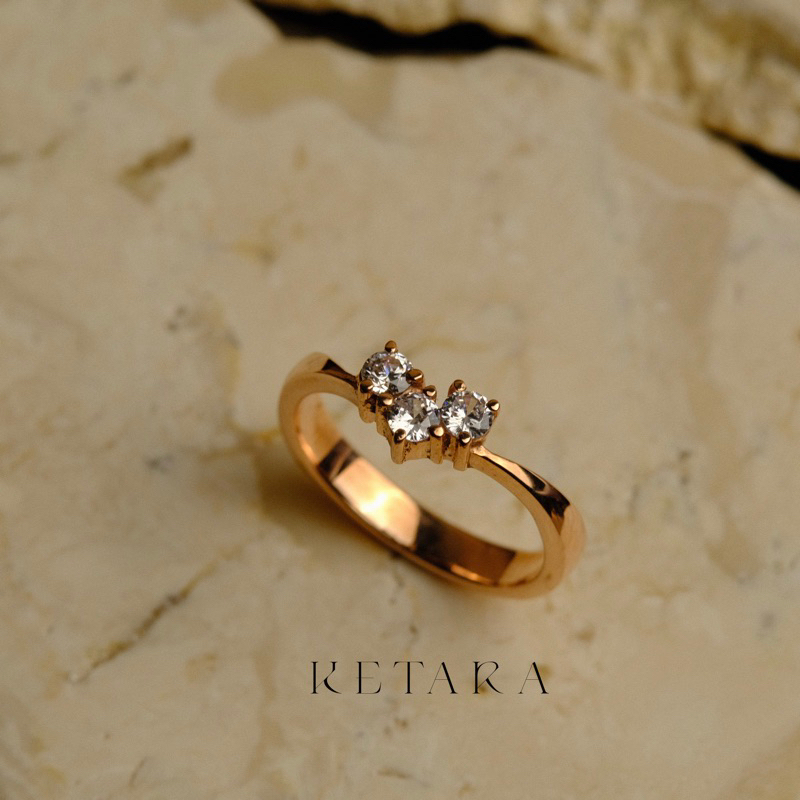 Cincin Kawin Tunangan Cincin Tunangan Cincin Couple Perak Silver Ketara Jewelry