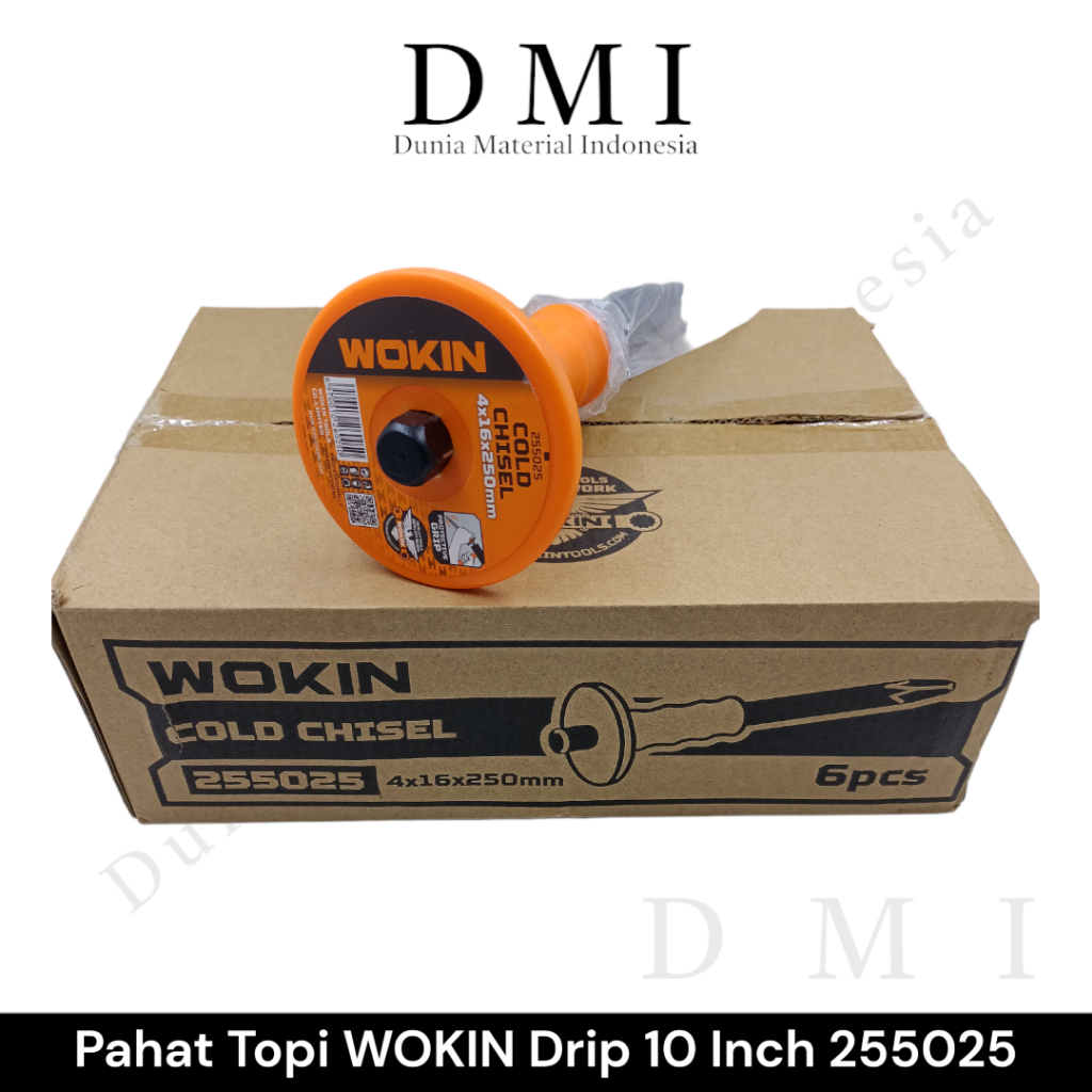 Pahat Topi WOKIN Lancip 10Inch | Cold Chisel Drip | Pahat Topi Betel
