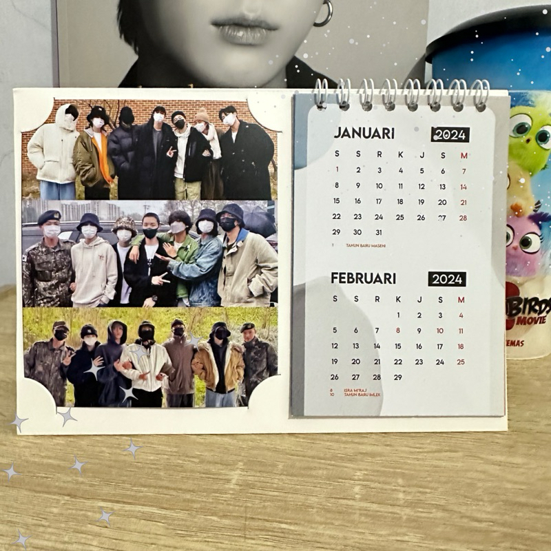 

[BISA CUSTOM] KALENDER MEJA CUSTOM NCT BTS KPOP 2025!!
