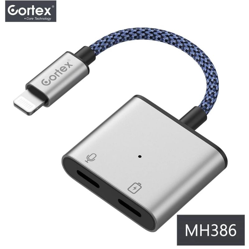Cortex MH386 Splitter Iphone Converter Support PUBG Charger Plus Mic