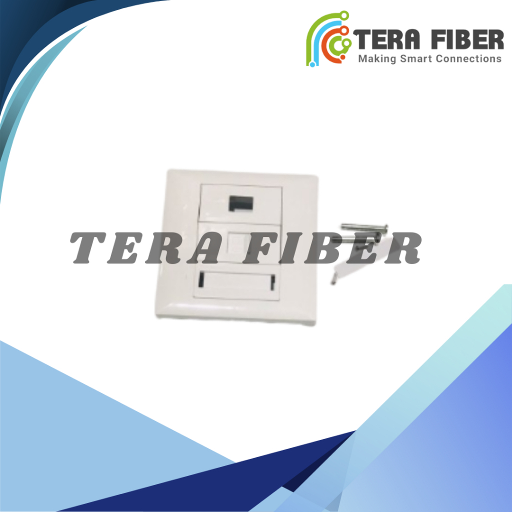 RJ45 1 Port Cat 6 Faceplate Single Port Faceplate