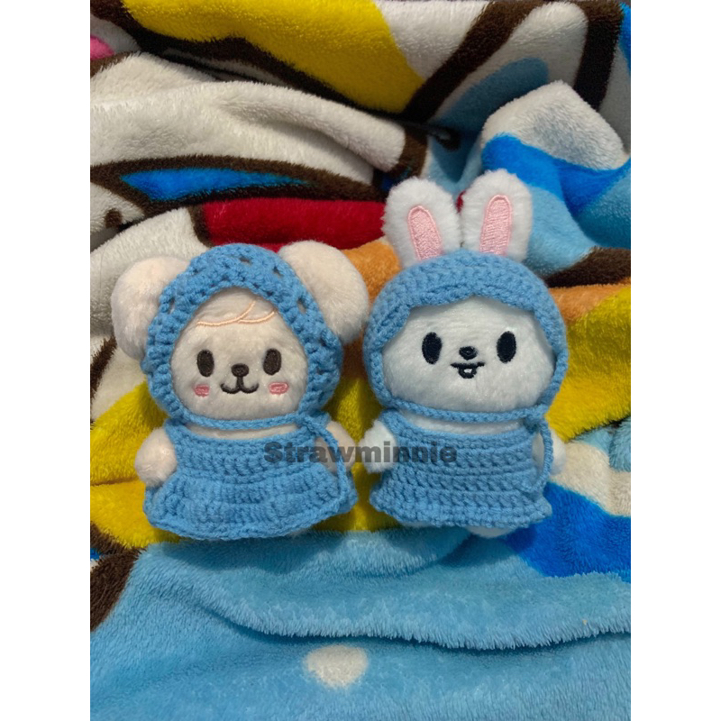 Baju rajut Skzoo Pilot Magic School (10cm) Crochet clothes Kpop doll