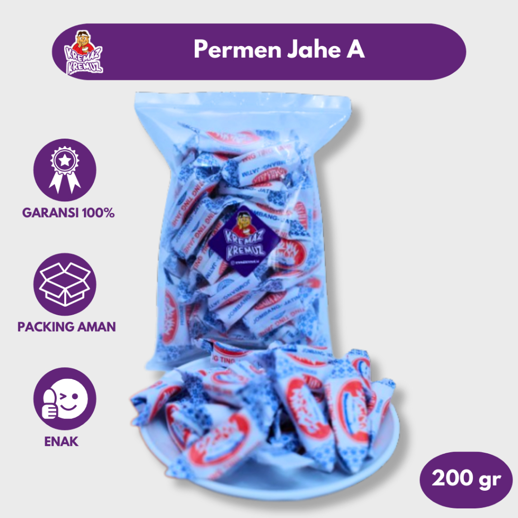 

PERMEN JAHE A / PERMEN JAHE TING TING JADUL MANIS 200gr