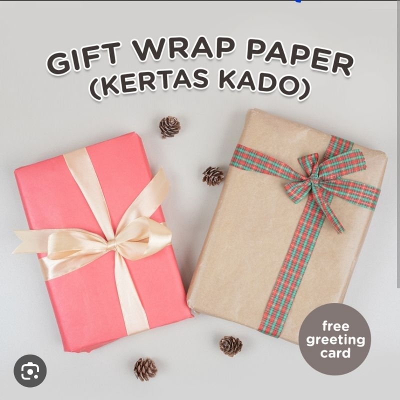 

Tambahan bungkus kado