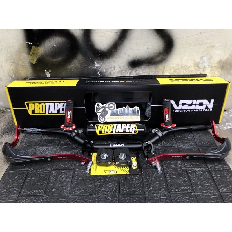 Stang protaper fuzion set busa bulat klx crf 150l vixion byson tiger wr155 stang protaper fuzion