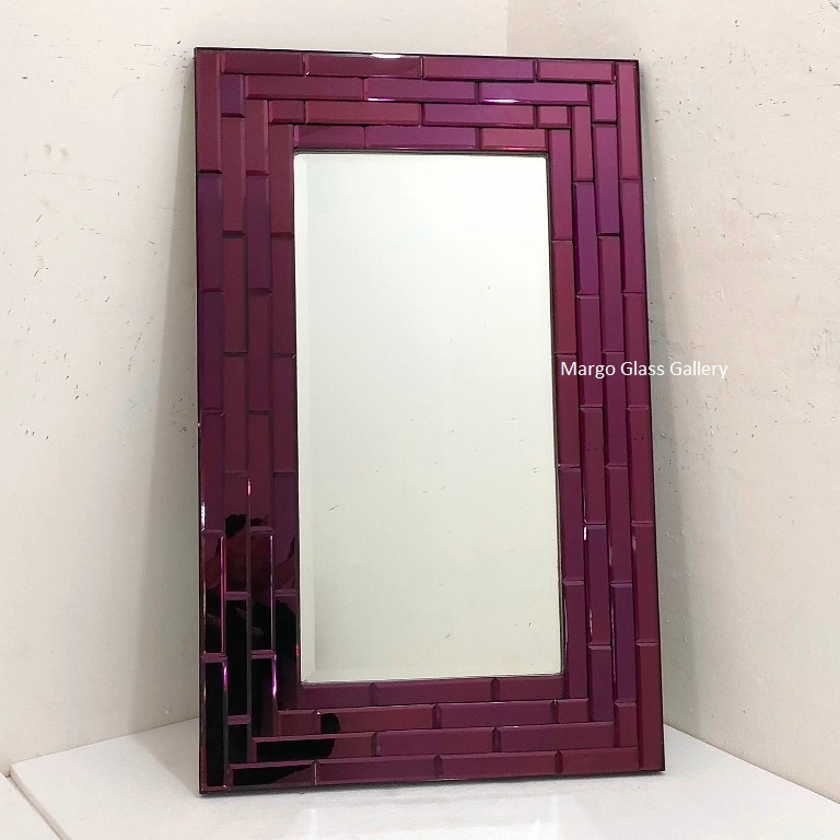 Cermin Modern Persegi Panjang / Cermin Dekorasi Rumah / Cermin Dinding Gantung