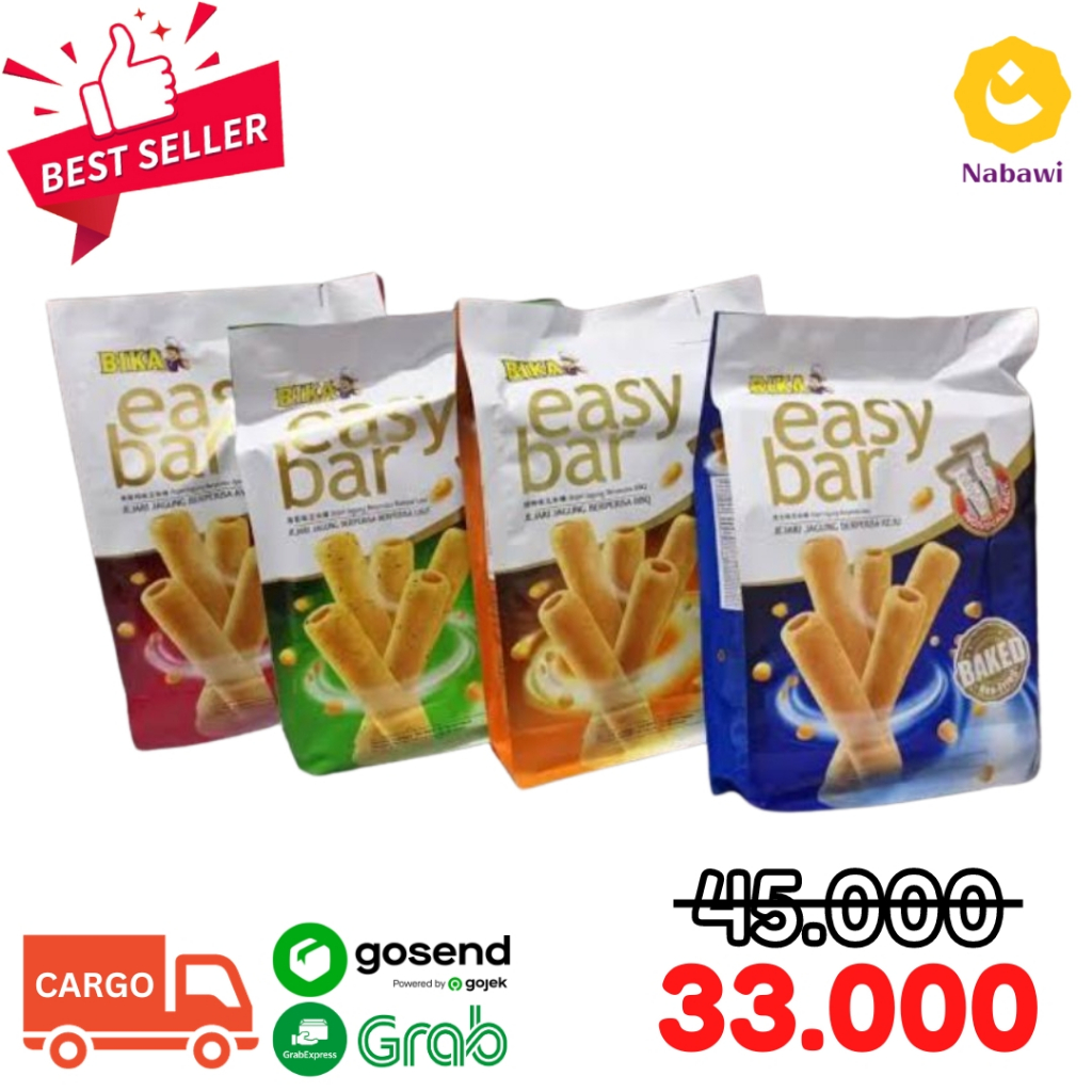 

Bika Easy Bar Corn Stick 108 Gram 12 Pcs Gram Snack Jagung Mirip Momogi