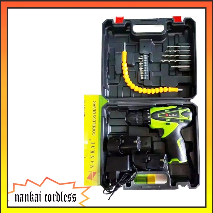 Bor Cordless Drill 10mm - mesin bor cas batrey nankai fullacsesoris