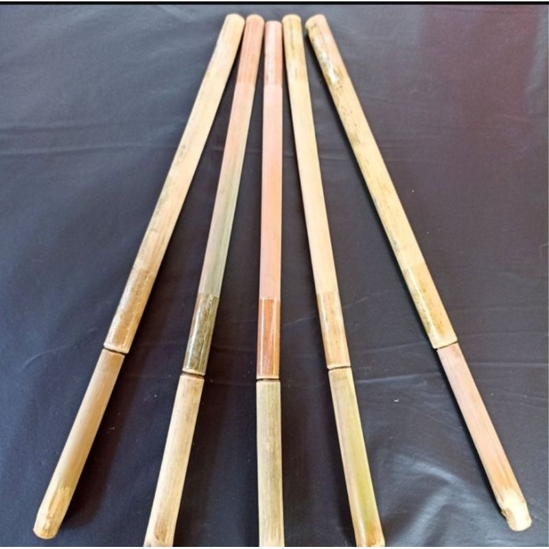 pistol bambu mainan jadul 5 pcs