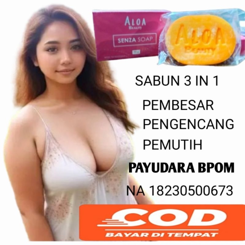 SABUN PEMBESAR PAYUDARA SENZA SOAP ALOA BEAUTY