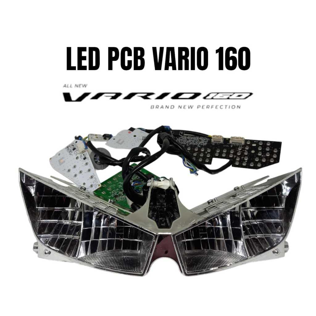 Pcb lampu assy honda vario 160/pcb lampu depan head light vario 160 original