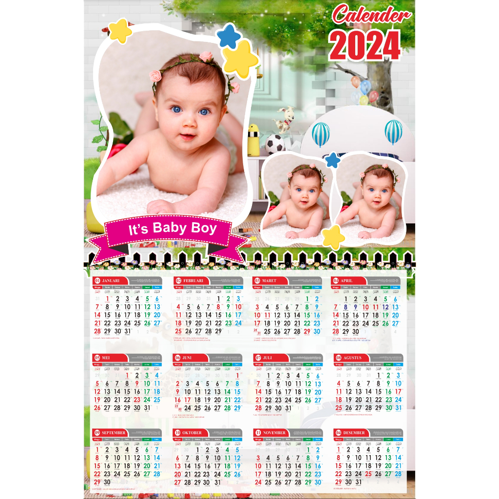 

NEW!!!KALENDER 2024/KALENDER FOTO/KALENDER DINDING/BAHAN ARTPAPAER 260 GSM (32X48 CM)