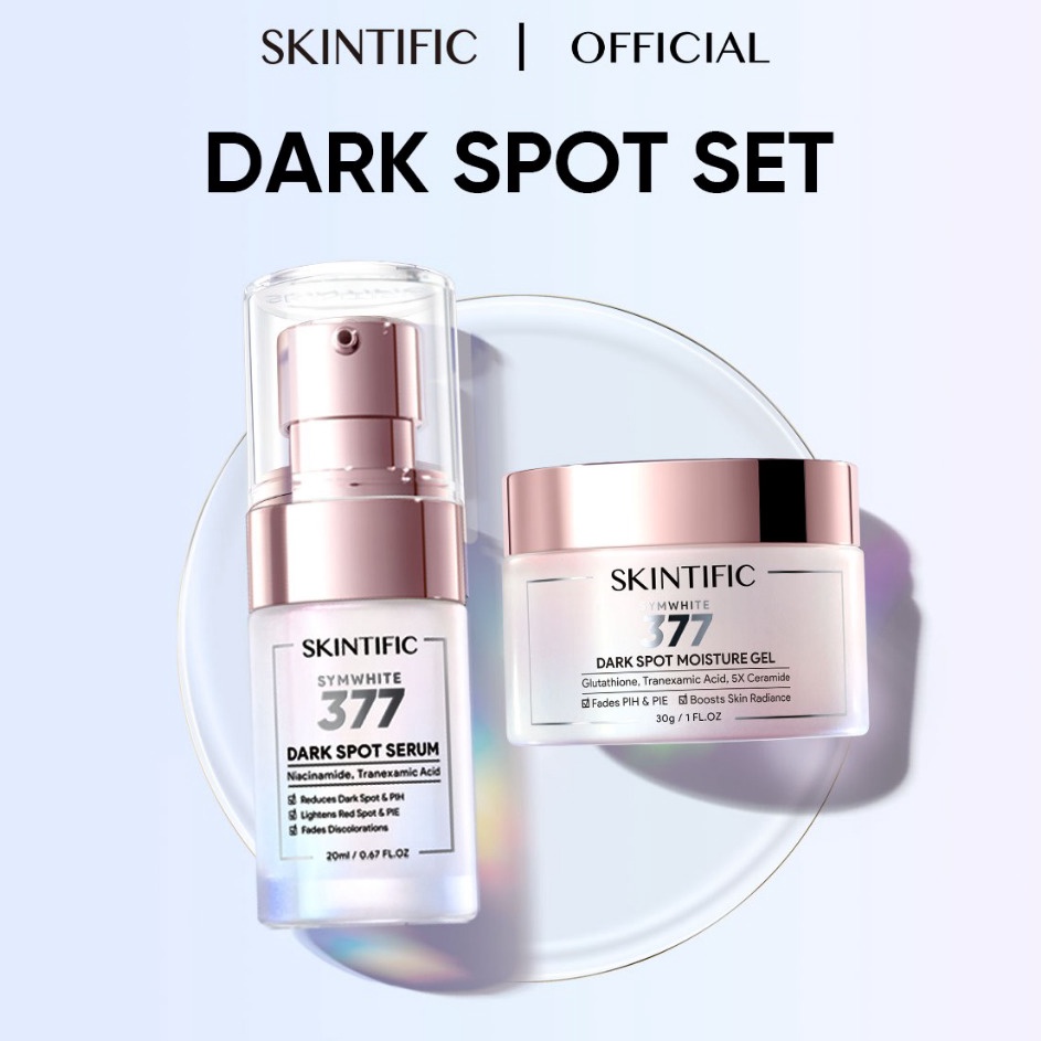 MODEL RXU948 SKINTIFIC 2PCS Set Brightening  Anti Dark Spot Paket Skincare Symwhite 377 Serum  Symwh