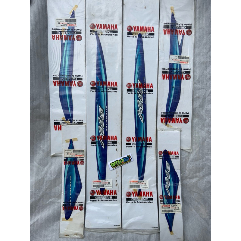 graphic stiker striping Yamaha Mio sporty original biru 2007 original