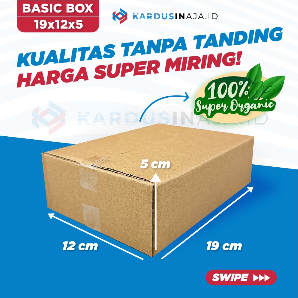 

[19X12X5 CM] KARDUS PACKING / KARDUS POLOS / BOX PACKING / BOX POLOS