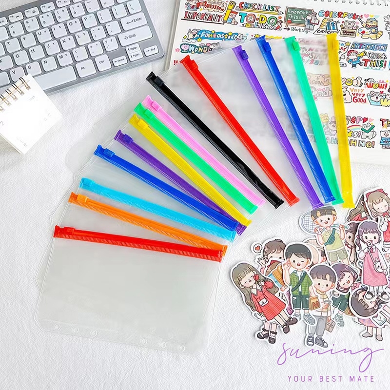 

ZIPLOCK BINDER /Kantong Penyimpanan Tagihan/Binder Divider/Zipper Pocket/ZIPLOCK SLEEVE WARNA WARNI BINDER A6 ZIPLOCK KANTONG ZIPPER BINDER A5 A6 CARD LOOSE LEAF-Suning Mall