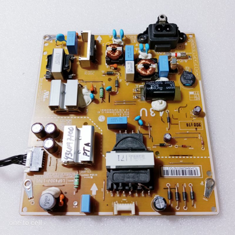 psu power suplay tv lg 43um7100 - regulator tv lg 43um7100