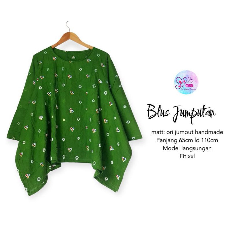 blus jumputan batik solo ori jumputan