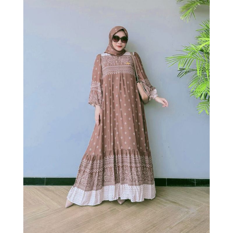 Gamis Set Hijab Murah Modern Gamis Bonus Hijab Segi Empat