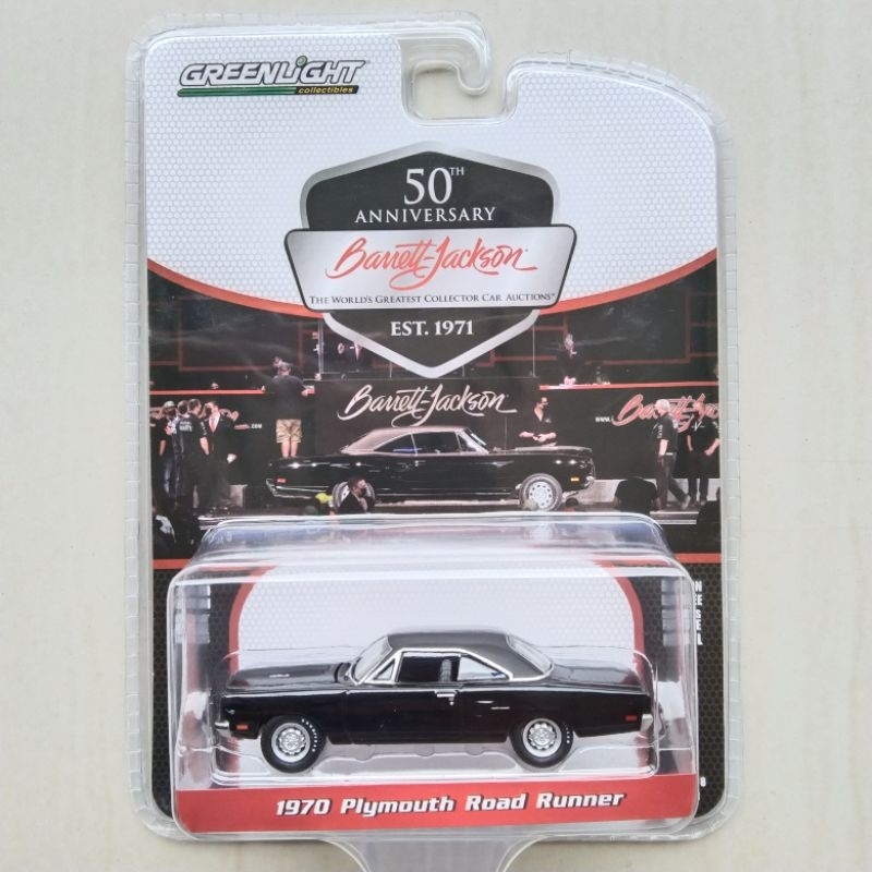 Greenlight 1970 Plymouth Road Runner Barrett Jackson Black