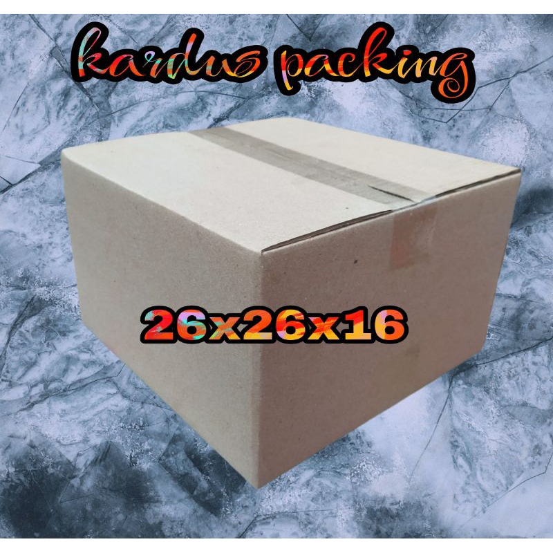 

kardus UK 26x26x16 kardus polos kardus besar kardus packing