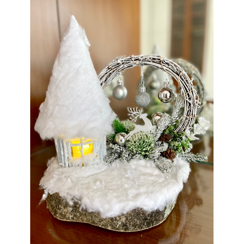 tempat lilin elektrik tema xmas hampers natal murah unik semarang