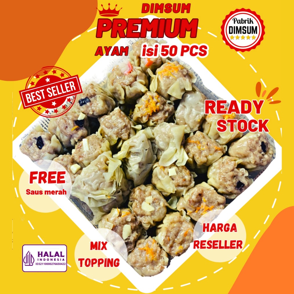 

Termurah Dimsum Halal isi 5 pcs Sudah Termasuk Saos PREMIUM gas