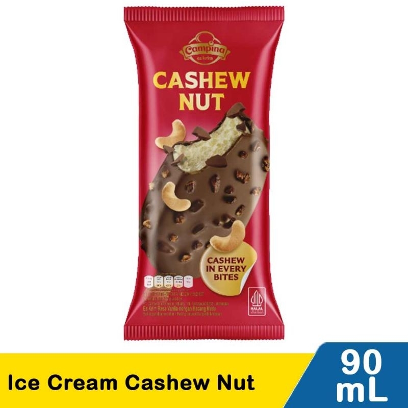 

Campina icecream cashew nut 90ml / es krim Campina / icecream