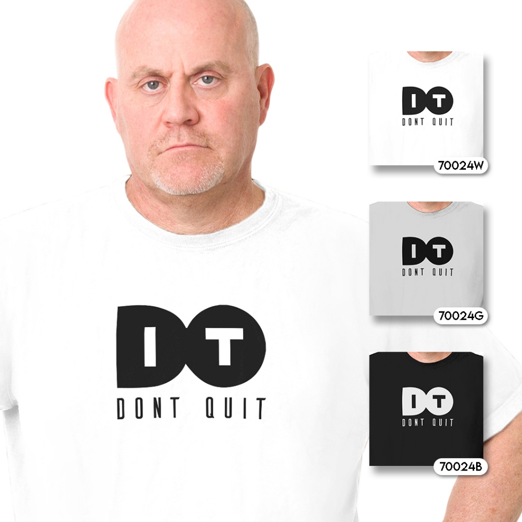 FLV Kaos Pria T-shirt Katun Premium Original Do It! Don't Quit Big Size 70024