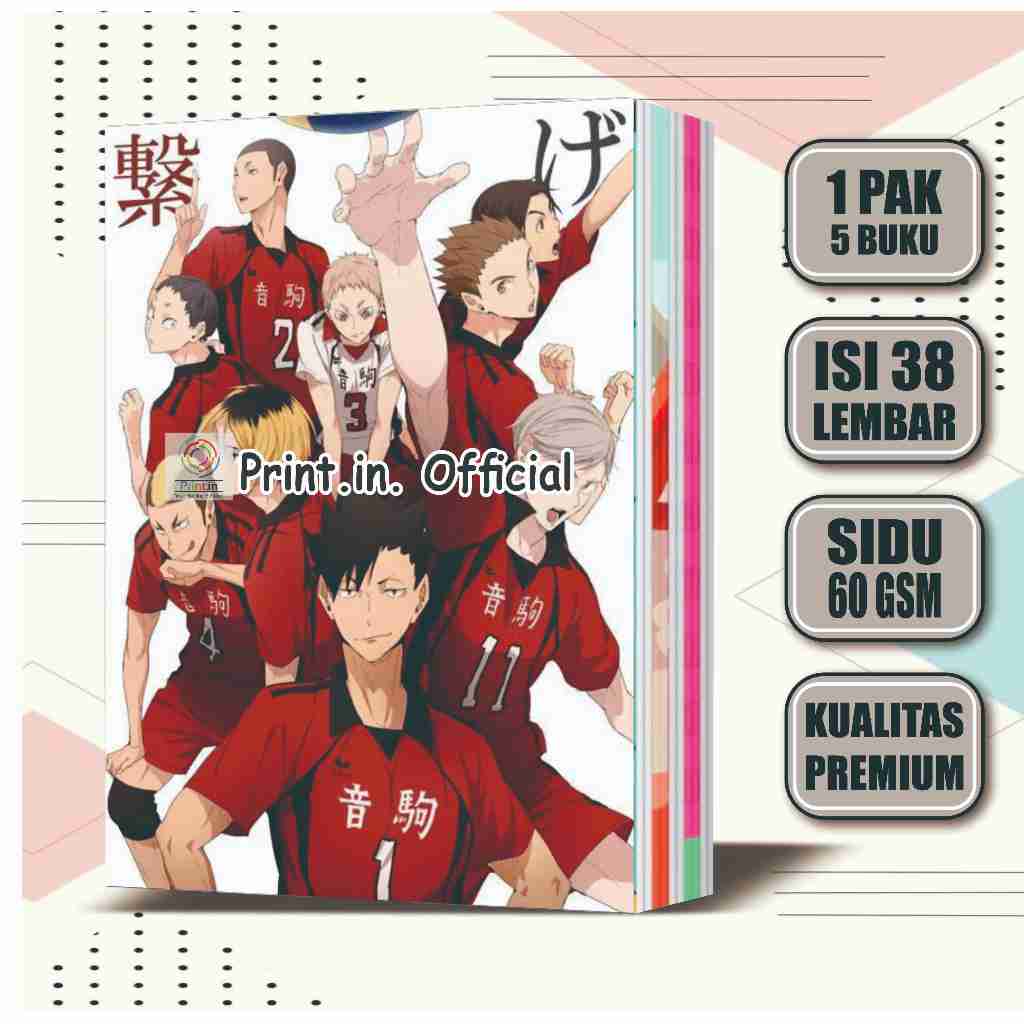 

Buku Tulis Custom Haikyu Nekoma Team 38 Lembar / Buku Tulis Sekolah